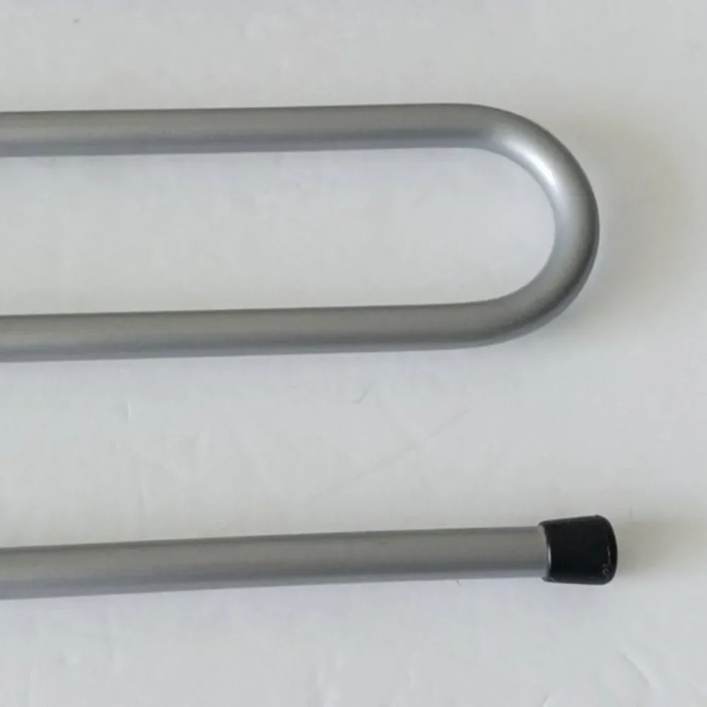 Heavy Duty S Shape Hanger 4 Pants Jeans Storage Rack Organizer Silver Metal 1 pc